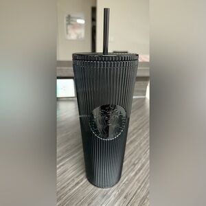 NWT Starbucks Midnight Black Textured Tumbler